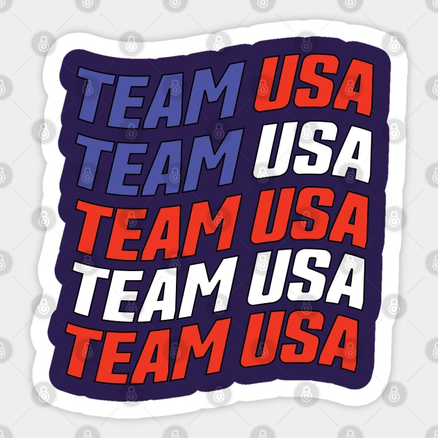 USA FLAG Sticker by MAS Design Co